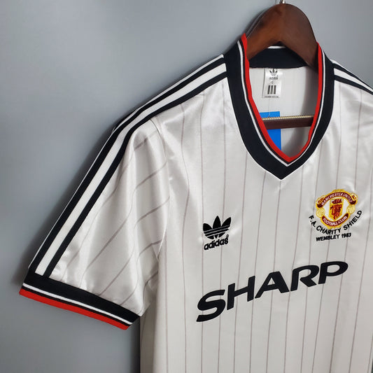 Camiseta Manchester United Visitante 1983 Hombre (Retro) - Versión Hincha