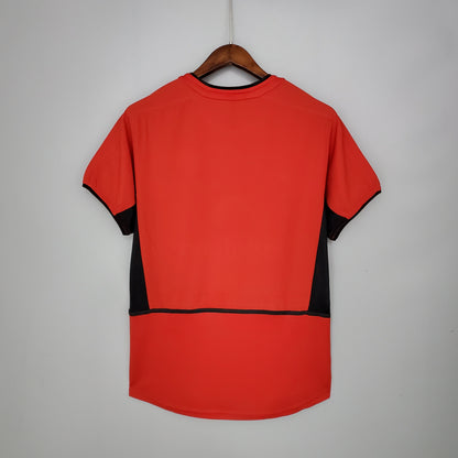 Camiseta Manchester United I 02/04 Hombre (Retro) - Versión Hincha