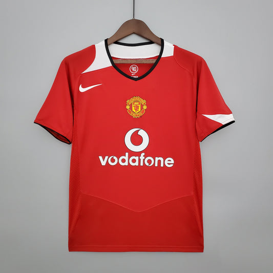 Camiseta Manchester United I 04/06 Hombre (Retro) - Versión Hincha