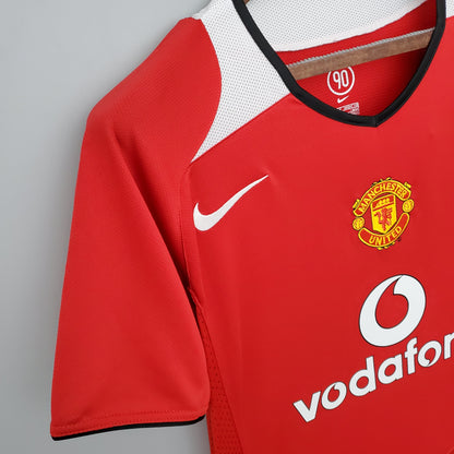Camiseta Manchester United I 04/06 Hombre (Retro) - Versión Hincha