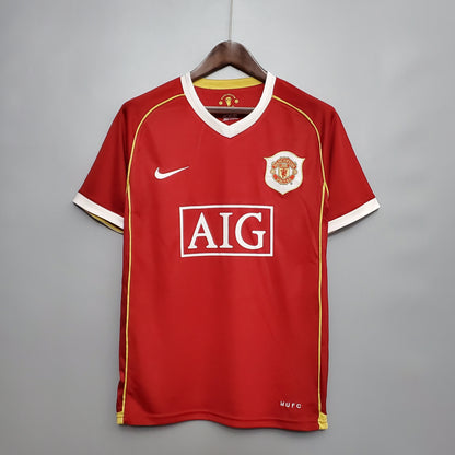 Camiseta Manchester United I 06/07 Hombre (Retro) - Versión Hincha