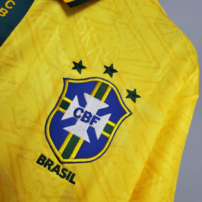 Camiseta Brasil I 91/93 Hombre (Retro) - Versión Hincha