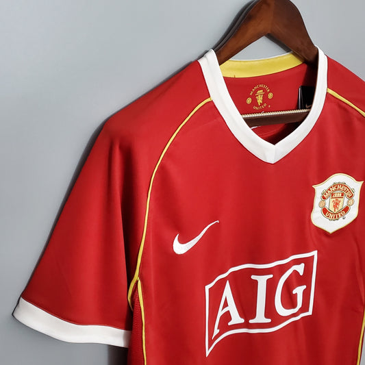 Camiseta Manchester United I 06/07 Hombre (Retro) - Versión Hincha