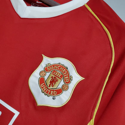 Camiseta Manchester United I 06/07 Hombre (Retro) - Versión Hincha