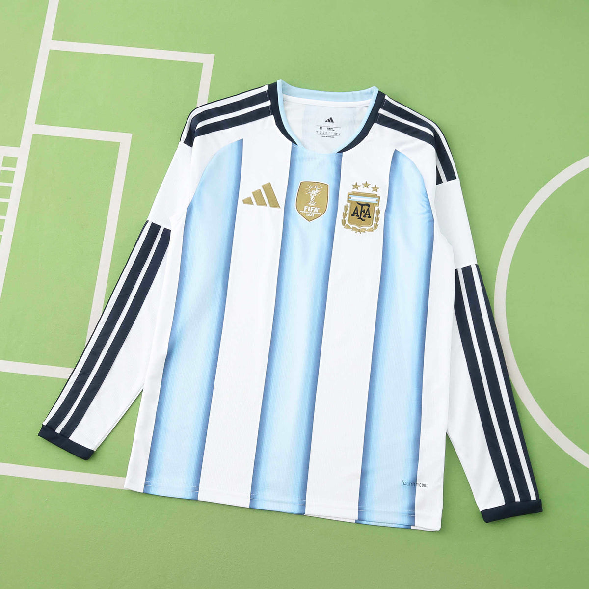 Camiseta Local Argentina Mundial 2026 - Manga Larga Versión Hincha