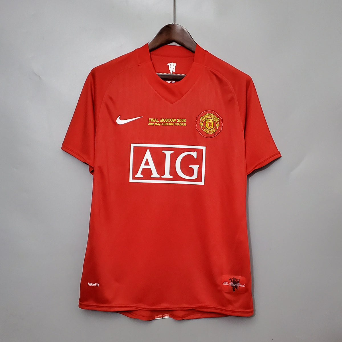 Camiseta Manchester United I 07/08 Hombre (Retro) - Versión Hincha