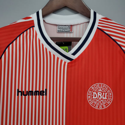 Camiseta Dinamarca I 86/87 Hombre (Retro) - Versión Hincha