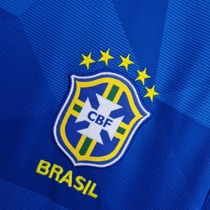 Camiseta Brasil Visitante 2018 Hombre (Retro) - Versión Hincha