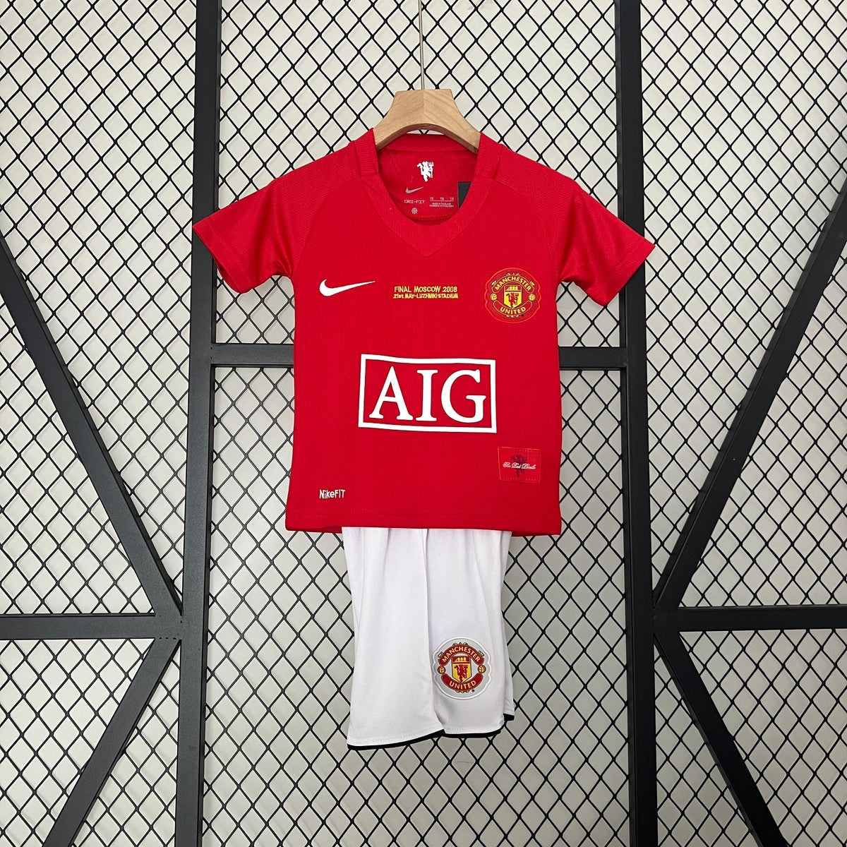 Conjunto Infantil Manchester United Especial Final Champhions League I 07/08 Conjunto Infantil (Retro)
