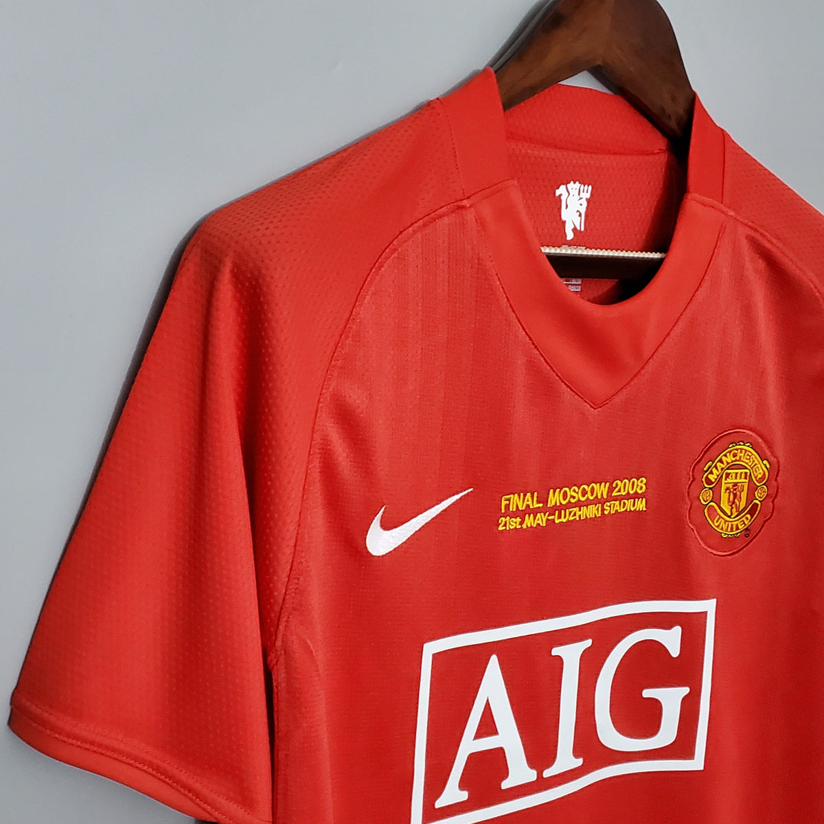 Camiseta Manchester United I 07/08 Hombre (Retro) - Versión Hincha