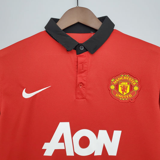 Camiseta Manchester United I 13/14 Hombre (Retro) - Versión Hincha