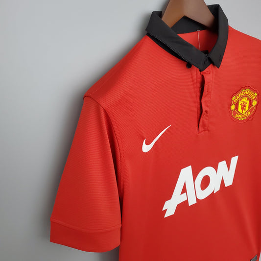 Camiseta Manchester United I 13/14 Hombre (Retro) - Versión Hincha