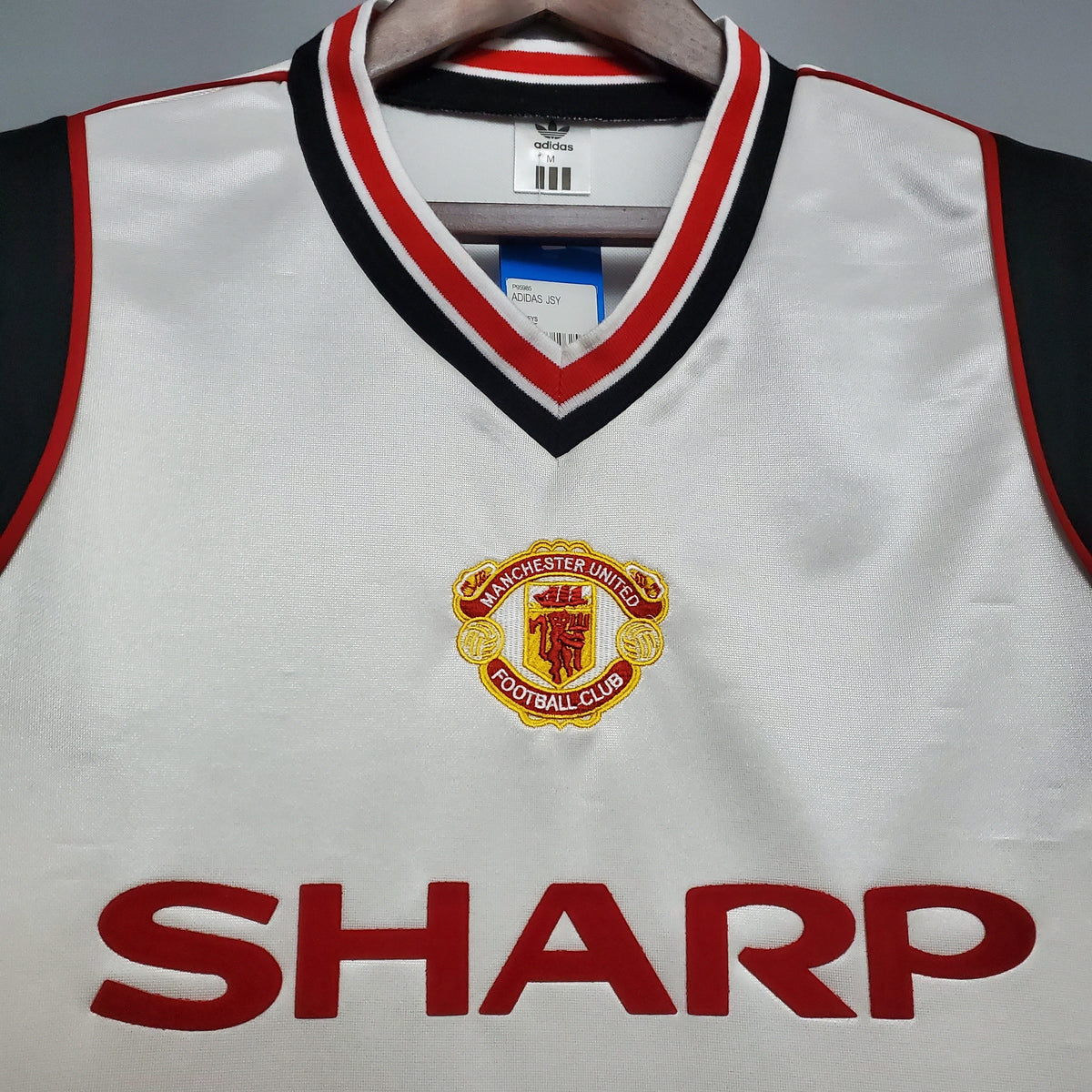 Camiseta Manchester United Visitante 1985 Hombre (Retro) - Versión Hincha