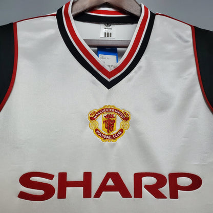 Camiseta Manchester United Visitante 1985 Hombre (Retro) - Versión Hincha