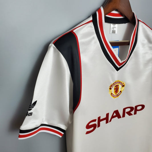 Camiseta Manchester United Visitante 1985 Hombre (Retro) - Versión Hincha