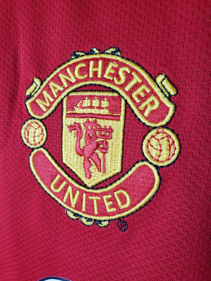 Camiseta Manchester United Local 2005 Hombre (Retro) Manga Larga - Versión Hincha