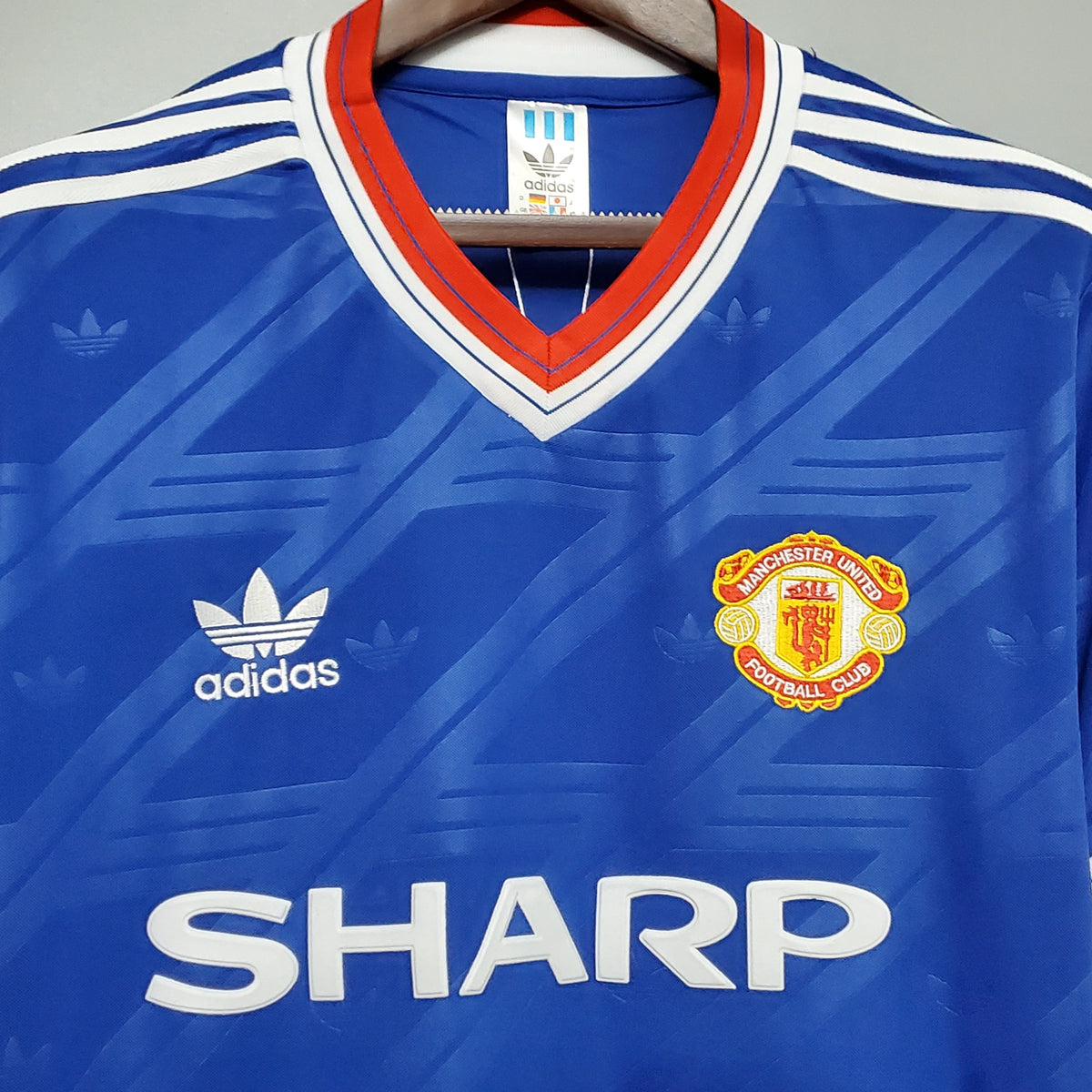 Camiseta Manchester United I 86/88 Hombre (Retro) - Versión Hincha