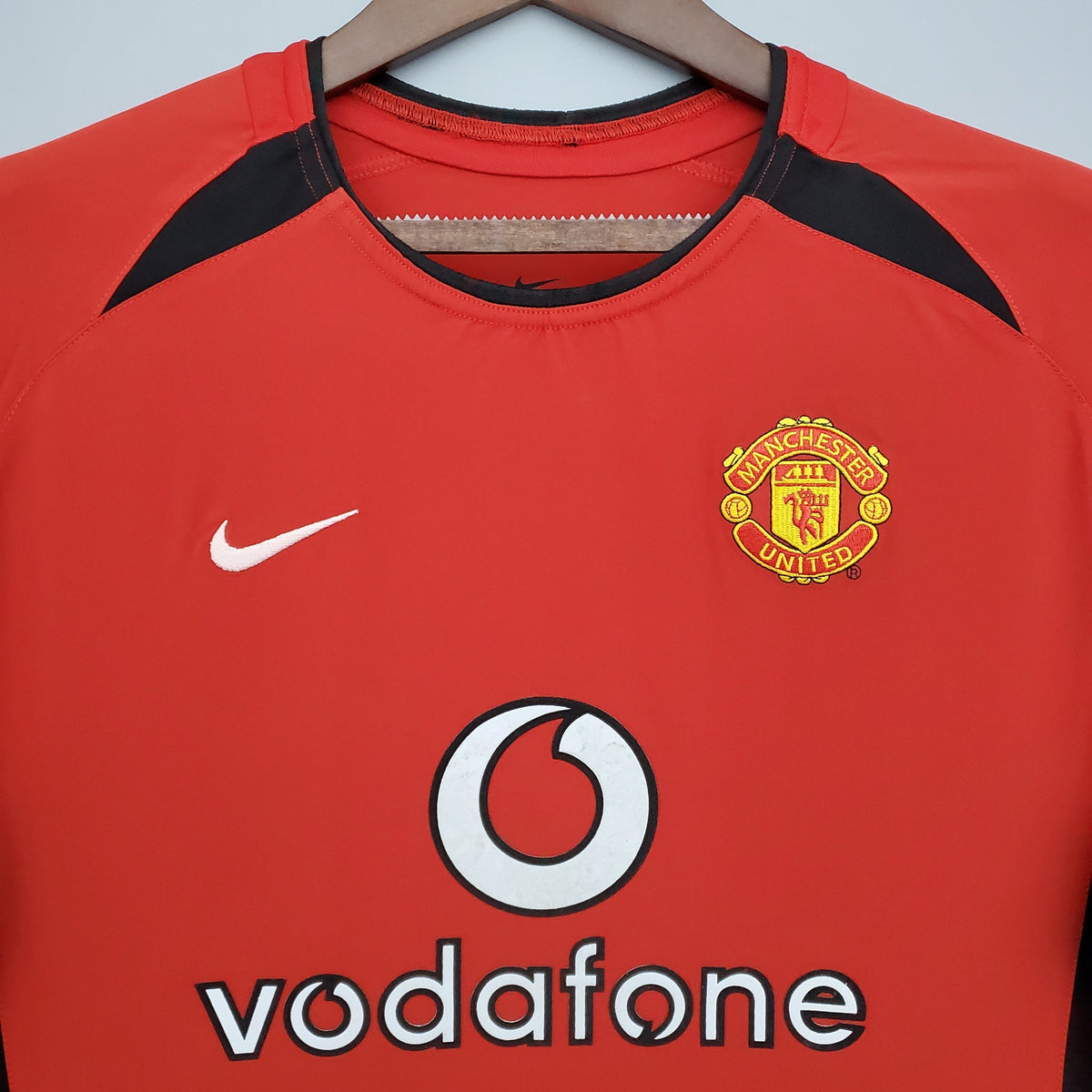 Camiseta Manchester United I 02/03 Hombre (Retro) Manga Larga - Versión Hincha