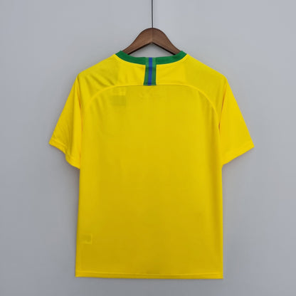 Camiseta Brasil Local 2018 Hombre (Retro) - Versión Hincha
