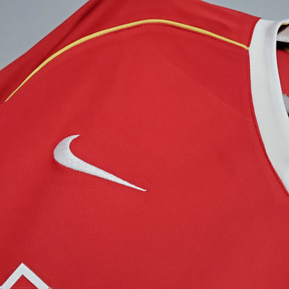 Camiseta Manchester United I 06/07 Hombre (Retro) Manga Larga - Versión Hincha