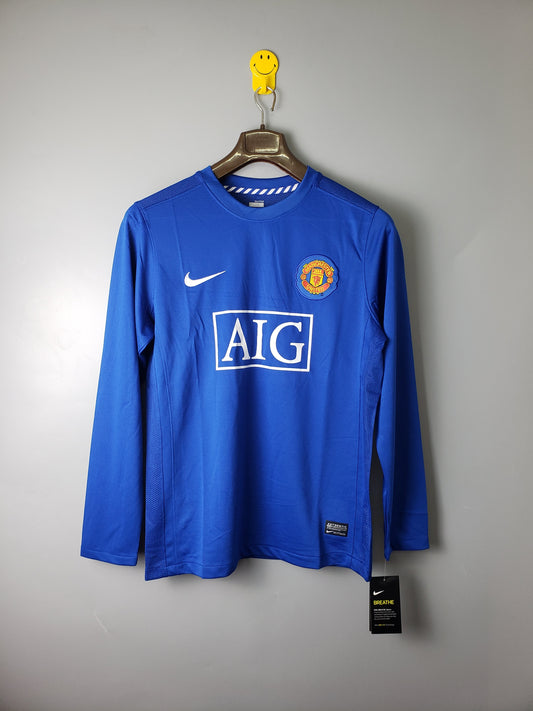 Camiseta Manchester United I 07/08 Hombre (Retro) Manga Larga - Versión Hincha