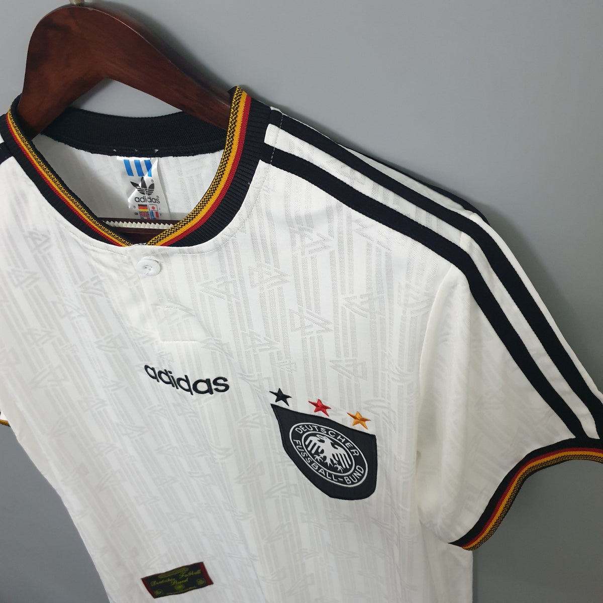Camiseta Alemania Local 1996 Hombre (Retro) - Versión Hincha