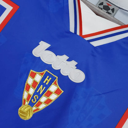Camiseta Croacia Local 1998 Hombre (Retro) - Versión Hincha