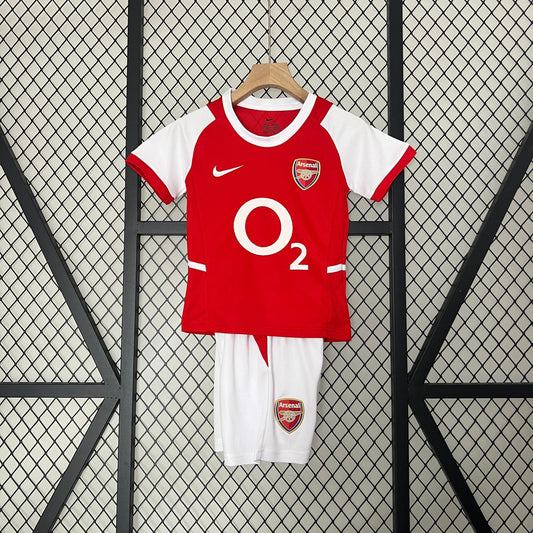 Conjunto Infantil Arsenal I 02/04 Conjunto Infantil (Retro)