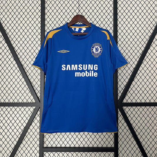 Camiseta Chelsea I 05/06 Hombre (Retro) - Versión Hincha