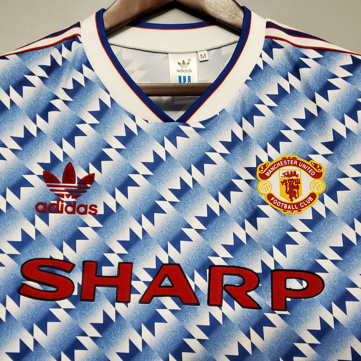 Camiseta Manchester United Ii 90/92 Hombre (Retro) - Versión Hincha