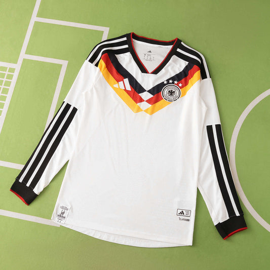 Camiseta Local Alemania Mundial 2026 - Manga Larga Versión Hincha