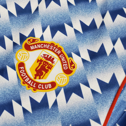 Camiseta Manchester United Ii 90/92 Hombre (Retro) - Versión Hincha