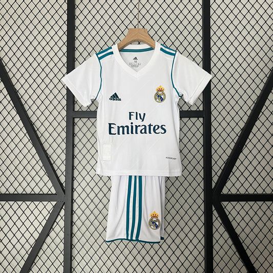 Conjunto Infantil Real Madrid I 17/18 Conjunto Infantil (Retro)