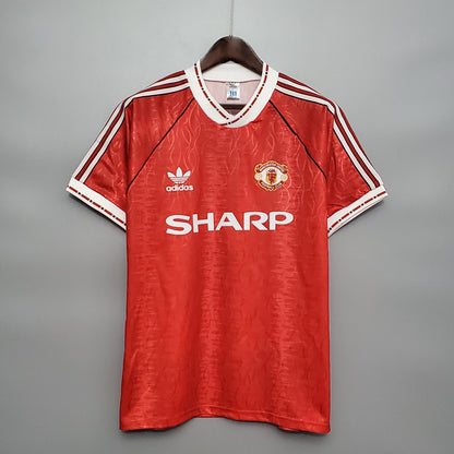 Camiseta Manchester United I 90/92 Hombre (Retro) - Versión Hincha