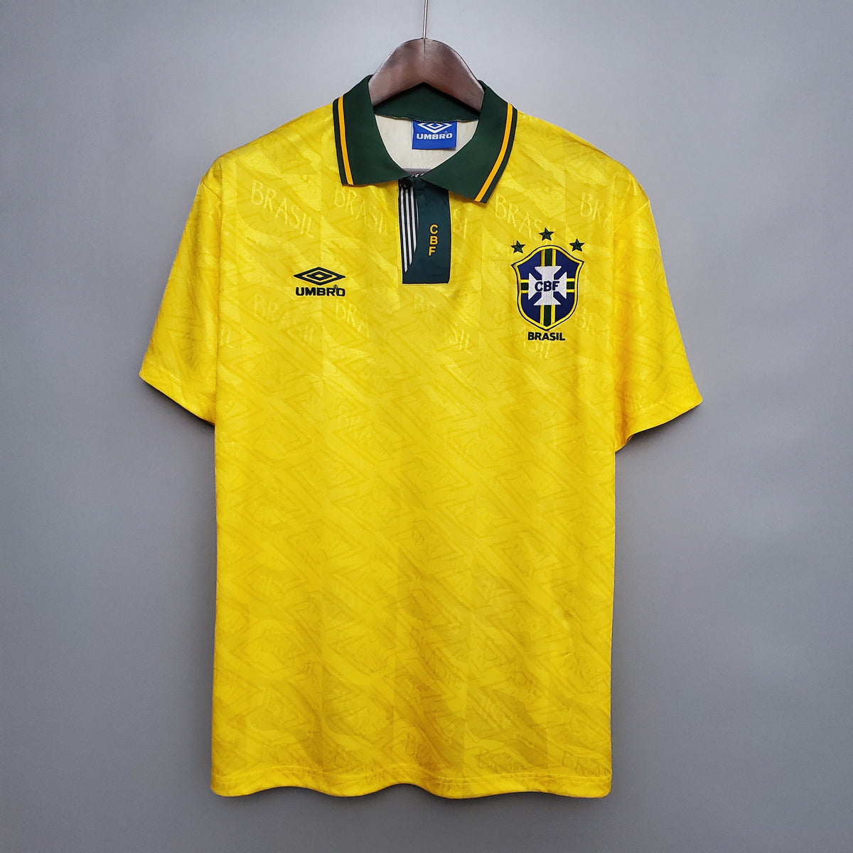 Camiseta Brasil I 91/93 Hombre (Retro) - Versión Hincha