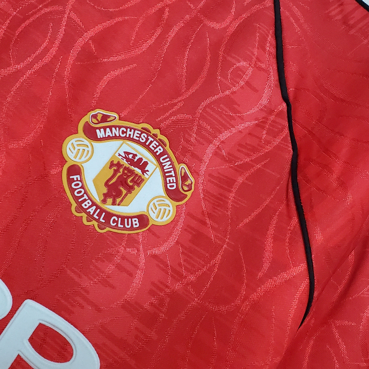 Camiseta Manchester United I 90/92 Hombre (Retro) - Versión Hincha