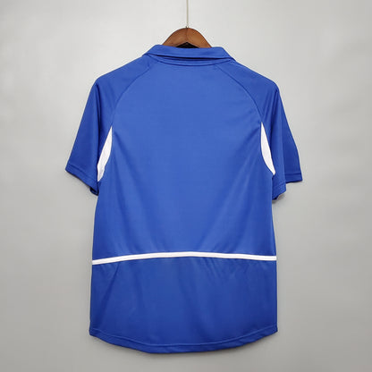 Camiseta Brasil Visitante 2002 Hombre (Retro) - Versión Hincha