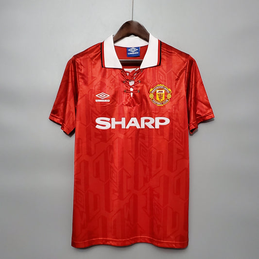 Camiseta Manchester United I 92/94 Hombre (Retro) - Versión Hincha