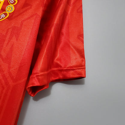 Camiseta Manchester United I 92/94 Hombre (Retro) - Versión Hincha