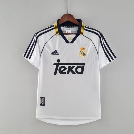 Camiseta Real Madrid Local 2000 Hombre (Retro) - Versión Hincha