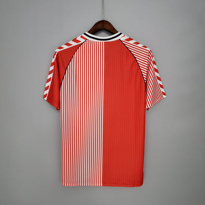 Camiseta Dinamarca I 86/87 Hombre (Retro) - Versión Hincha