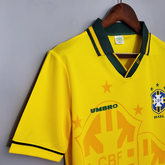 Camiseta Brasil I 94 Hombre (Retro) - Versión Hincha