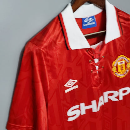 Camiseta Manchester United I 92/94 Hombre (Retro) - Versión Hincha