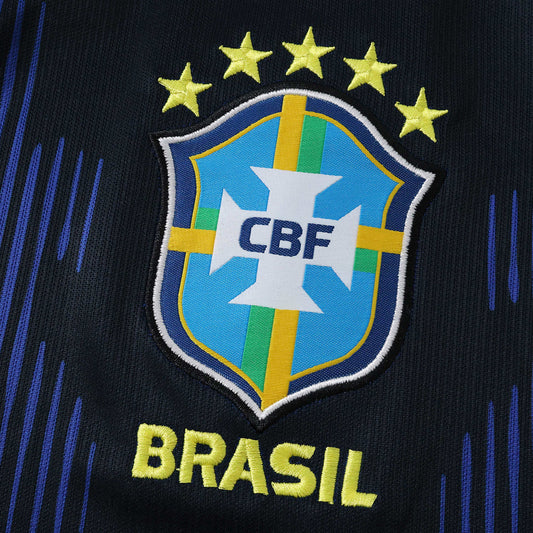 Camiseta Visitante Brasil Mundial 2026 - Manga Larga Versión Hincha