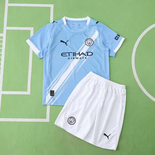 Conjunto Infantil Manchester City Local 2025/26 Conjunto Infantil