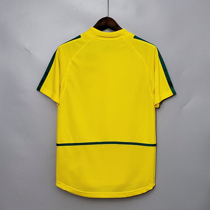 Camiseta Brasil Local 2002 Hombre (Retro) - Versión Hincha