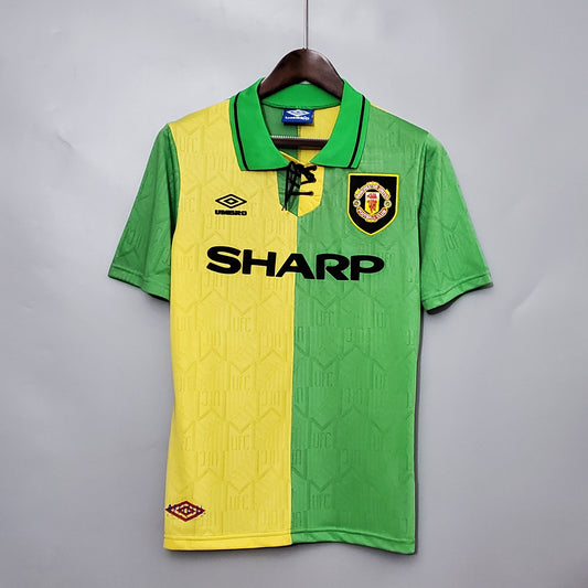 Camiseta Manchester United Ii 92/94 Hombre (Retro) - Versión Hincha