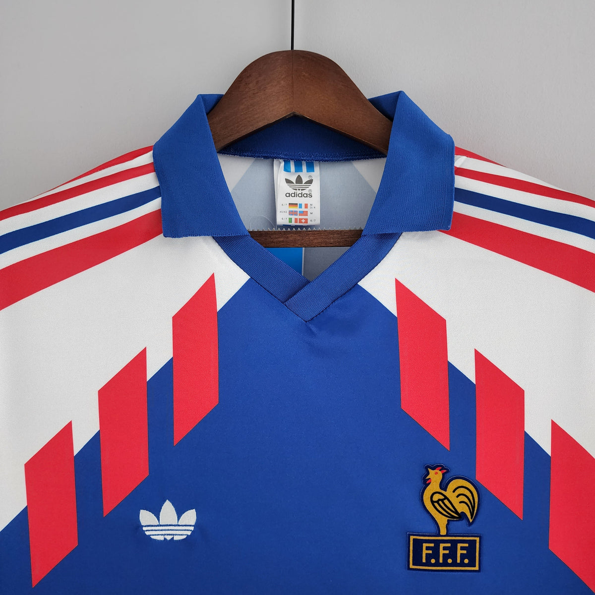 Camiseta Francia I 88/89 Hombre (Retro) Manga Larga - Versión Hincha