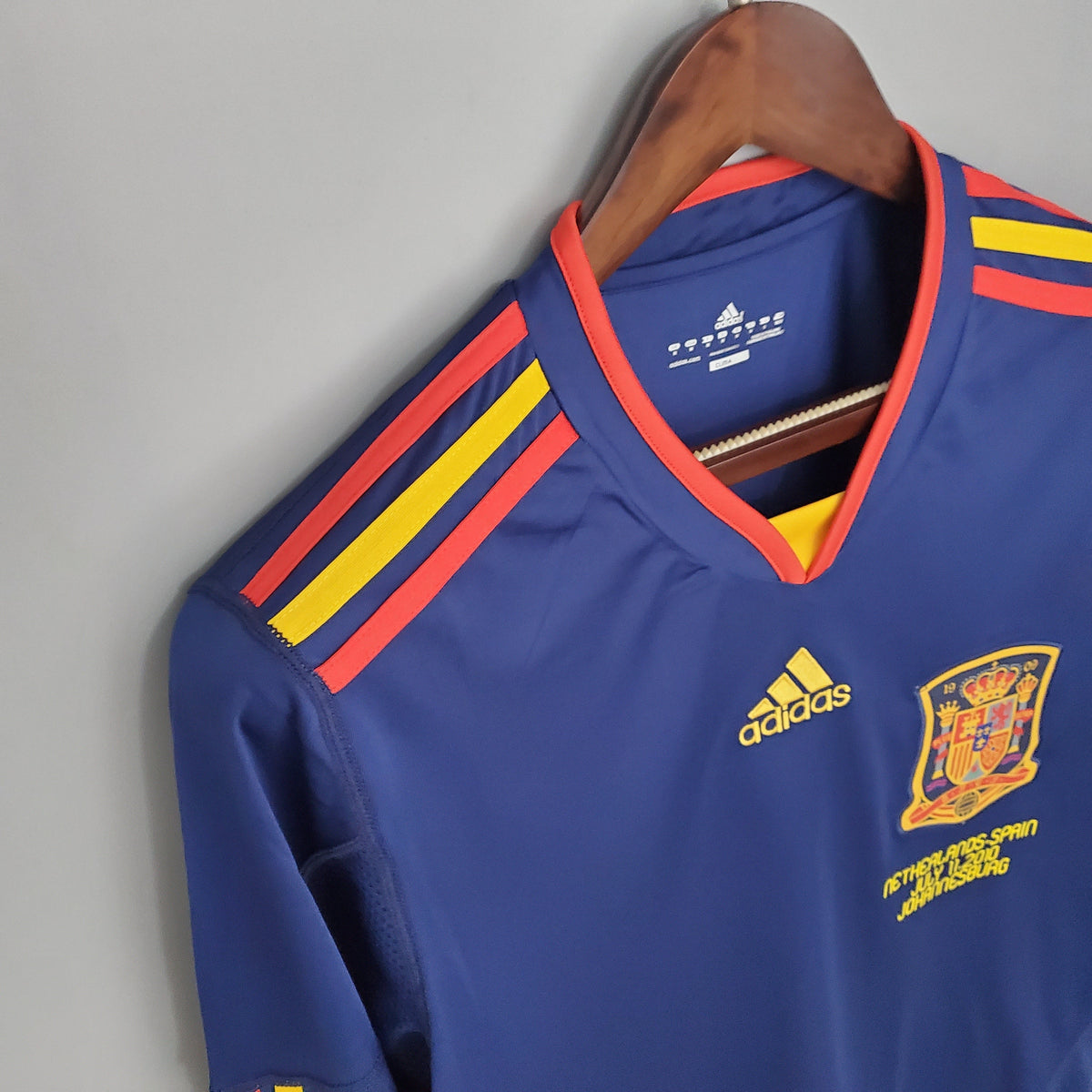 Camiseta España Mundial Local 2010 Hombre (Retro) - Versión Hincha