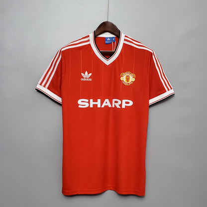 Camiseta Manchester United Local 1983 Hombre (Retro) - Versión Hincha
